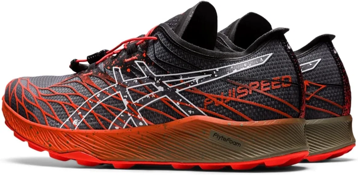 Мужские беговые кроссовки ASICS Fujispeed, Black Cherry Tomato — фото 3
