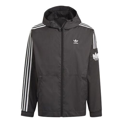 

Куртка adidas 3d Windbrkr Sports Training Embroidered Logo Woven Hooded Jacket Black, черный