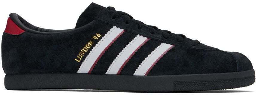 

Кроссовки London 96 черного и бордового цвета Adidas Originals