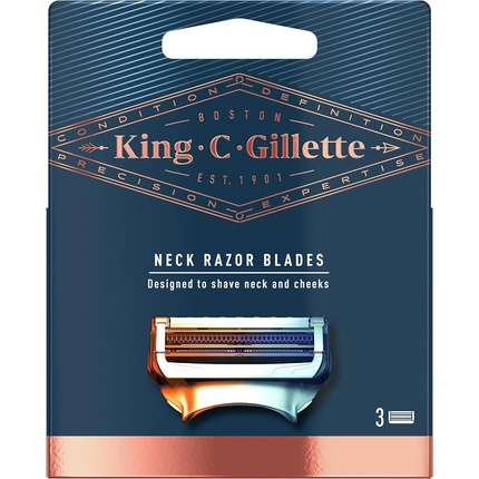 

Бритва для мужчин - 3 сменных лезвия King C. Gillette