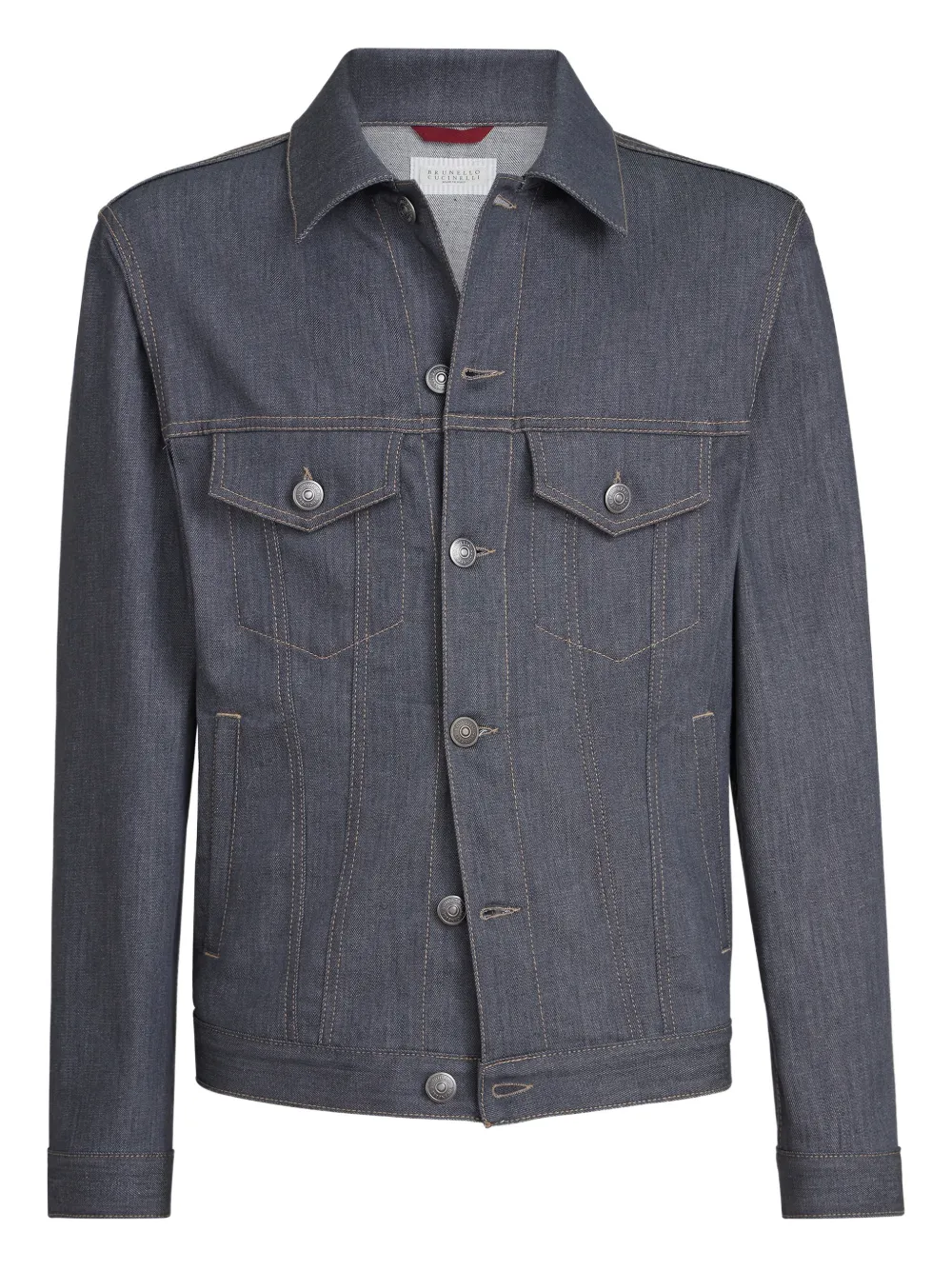 

Джинсовая куртка с нагрудными карманами Brunello Cucinelli, серый