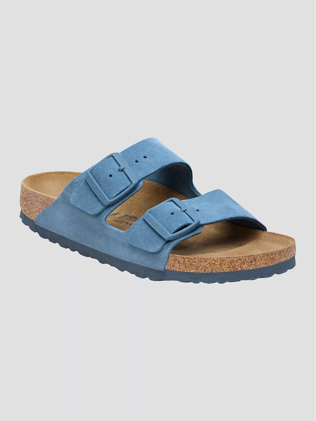 

Замшевые кожаные сандалии Arizona Birkenstock, синий