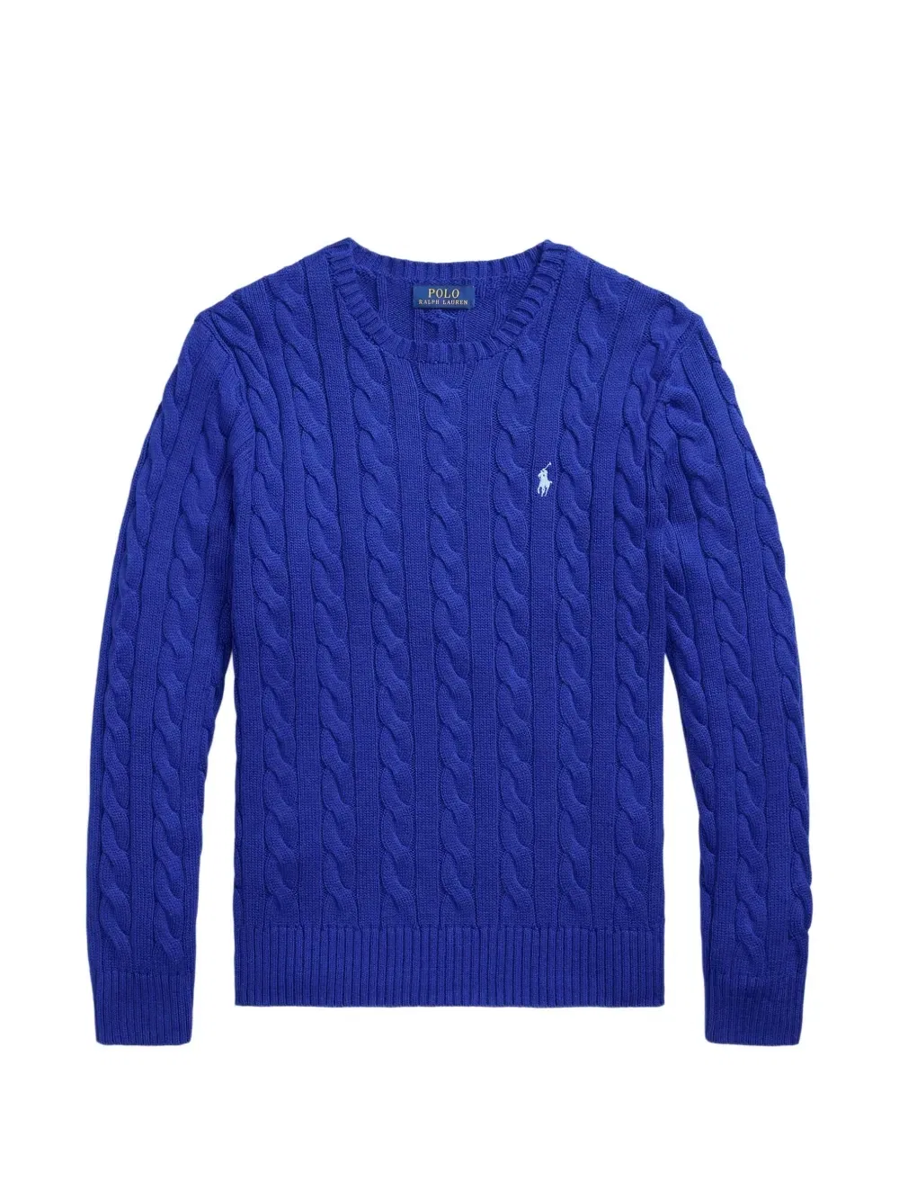 Хлопковый свитер тонкой вязки POLO RALPH LAUREN, синий