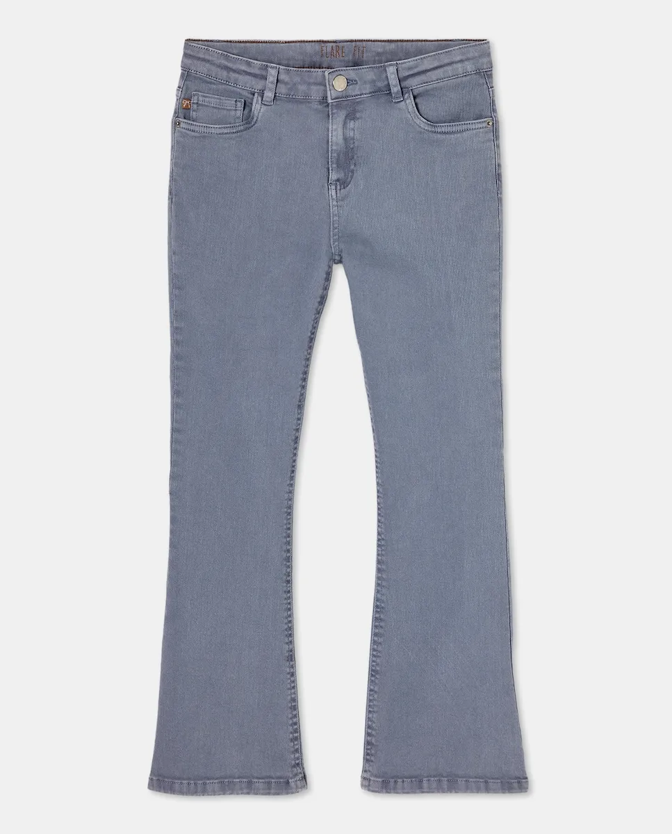 

Джинсовые расклешенные брюки для девочки Kids El Corte Inglés, светло-голубой