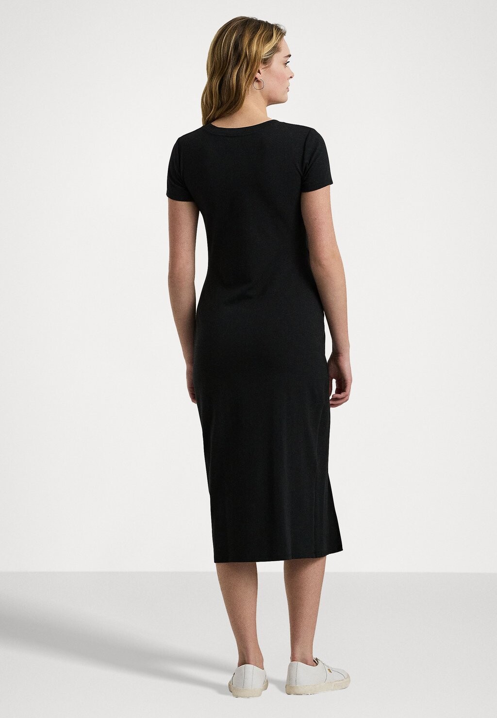 

Платье из джерси JERSEY TWIST-FRONT MIDI DRESS Ralph Lauren, черный