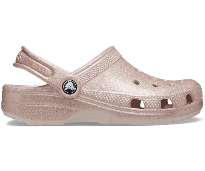 

Классические блестящие сабо Crocs для малышей, цвет Quartz Glitter
