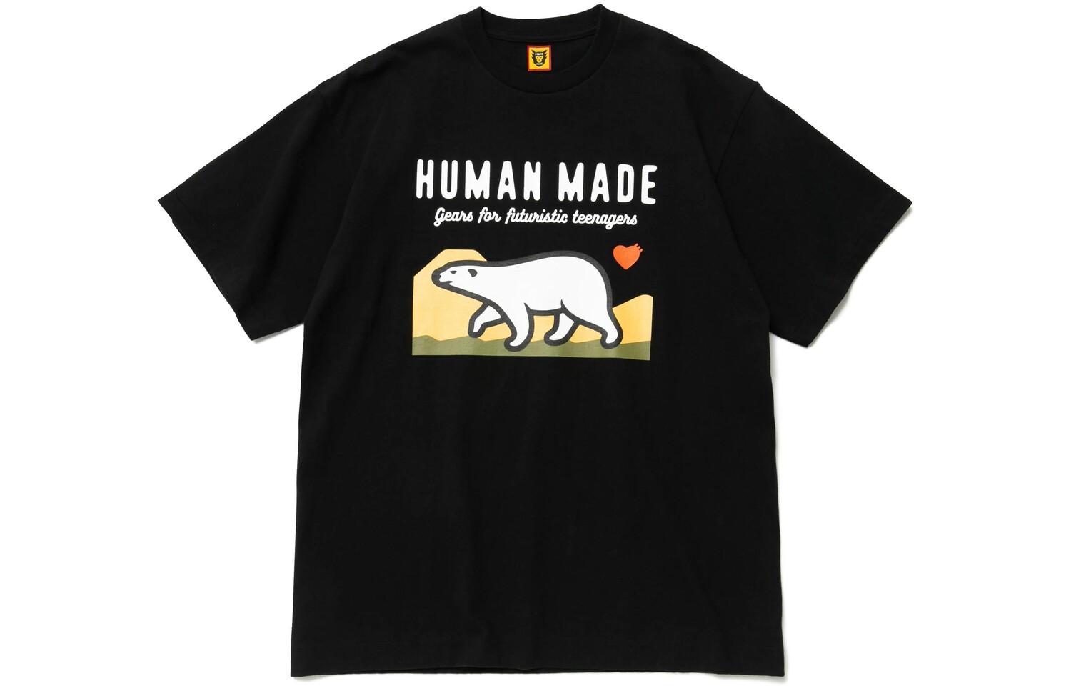 

Футболка с рисунком белого медведя Human Made, белый