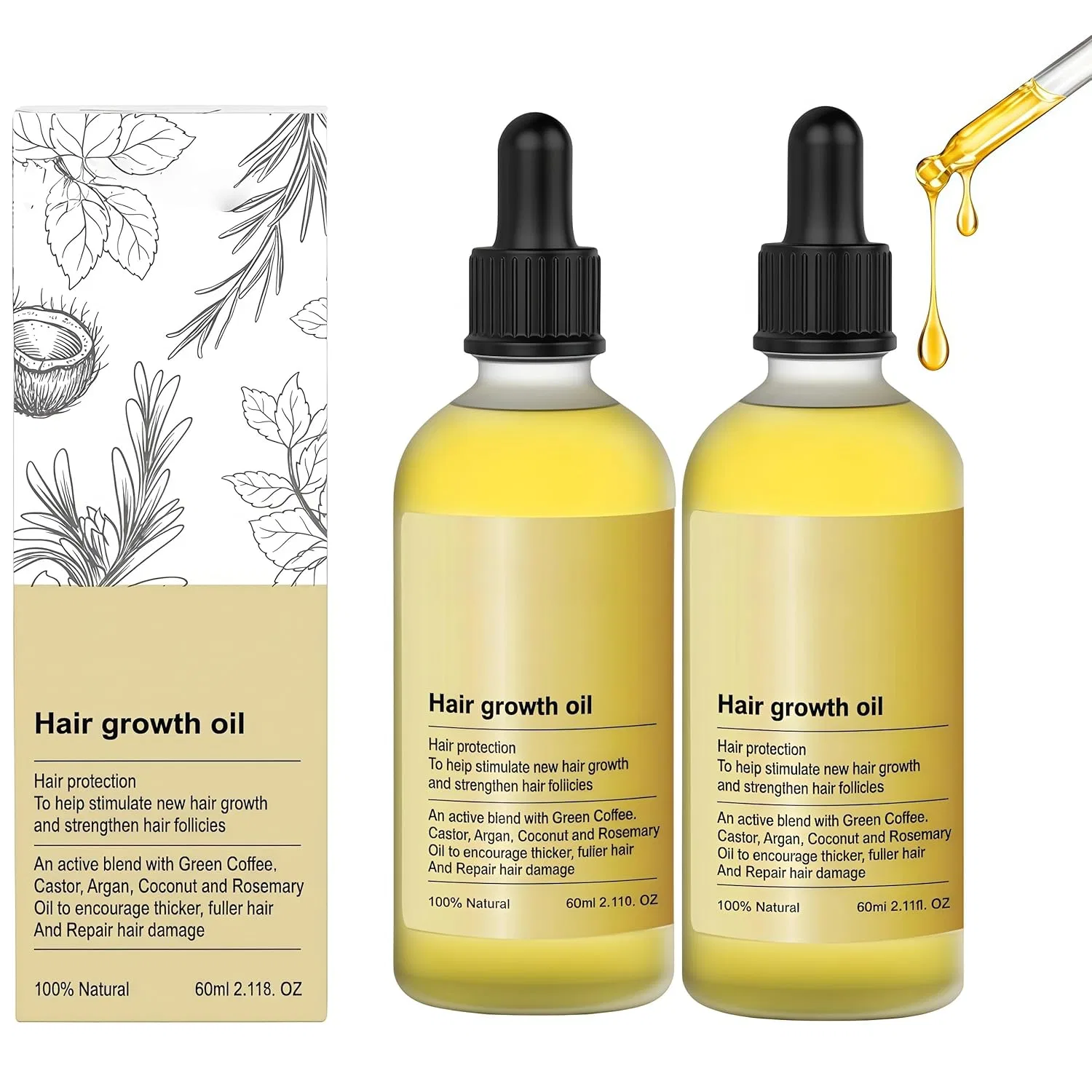 Масло для волос с розмарином «BabboSow Hair Oil» от Teluni Aafgvc