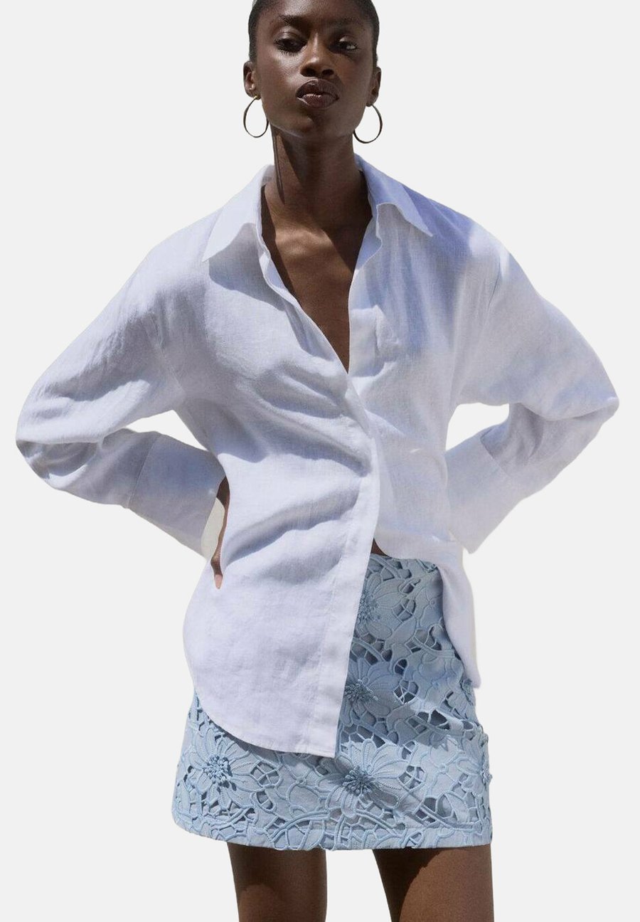 

Юбка Mango EMBROIDERED, Light Blue