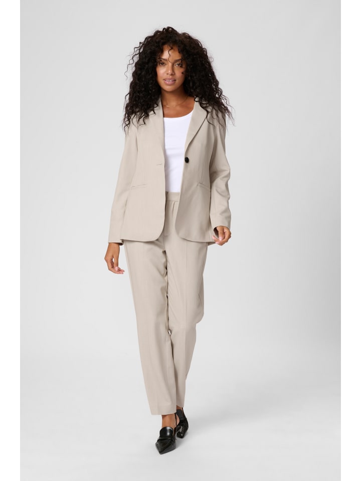 

Kaffe Блейзер KAsakura облегающего кроя, цвет «перьевой серый меланж»