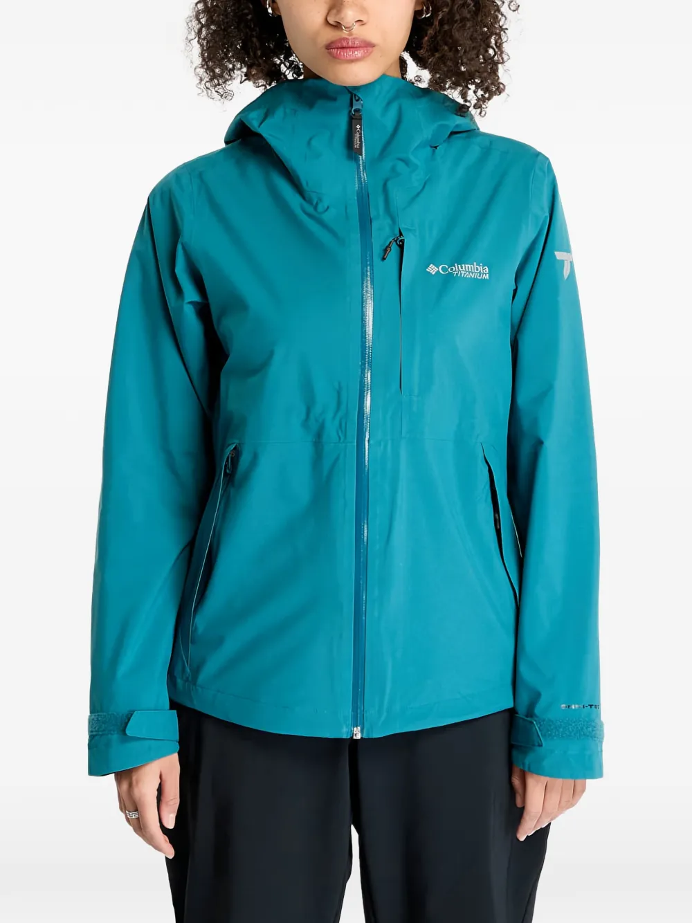 

Куртка с принтом логотипа Columbia, синий