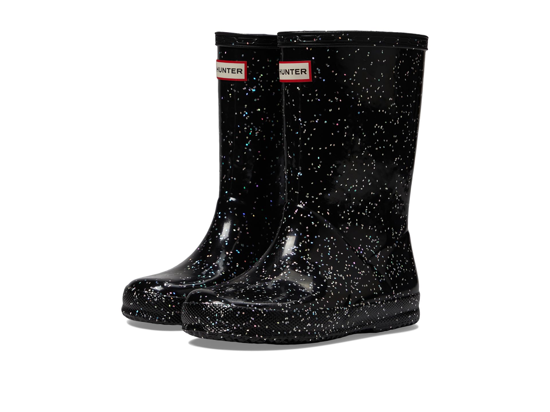 

Ботинки Hunter Kids Original First Classic Giant Glitter Wellington Boots (Toddler/Little Kid), черный