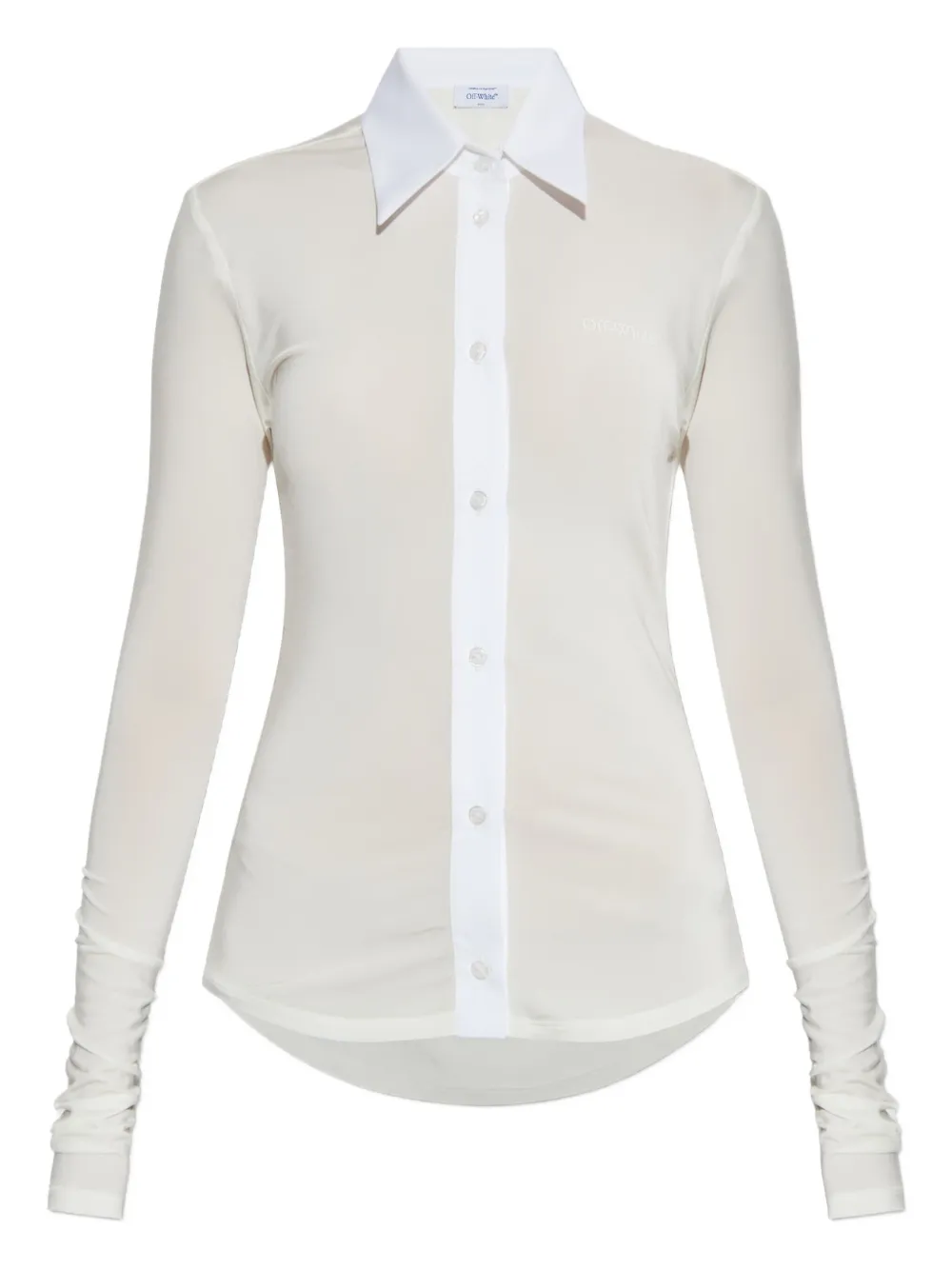 

Рубашка с логотипом Off-White, нейтральный