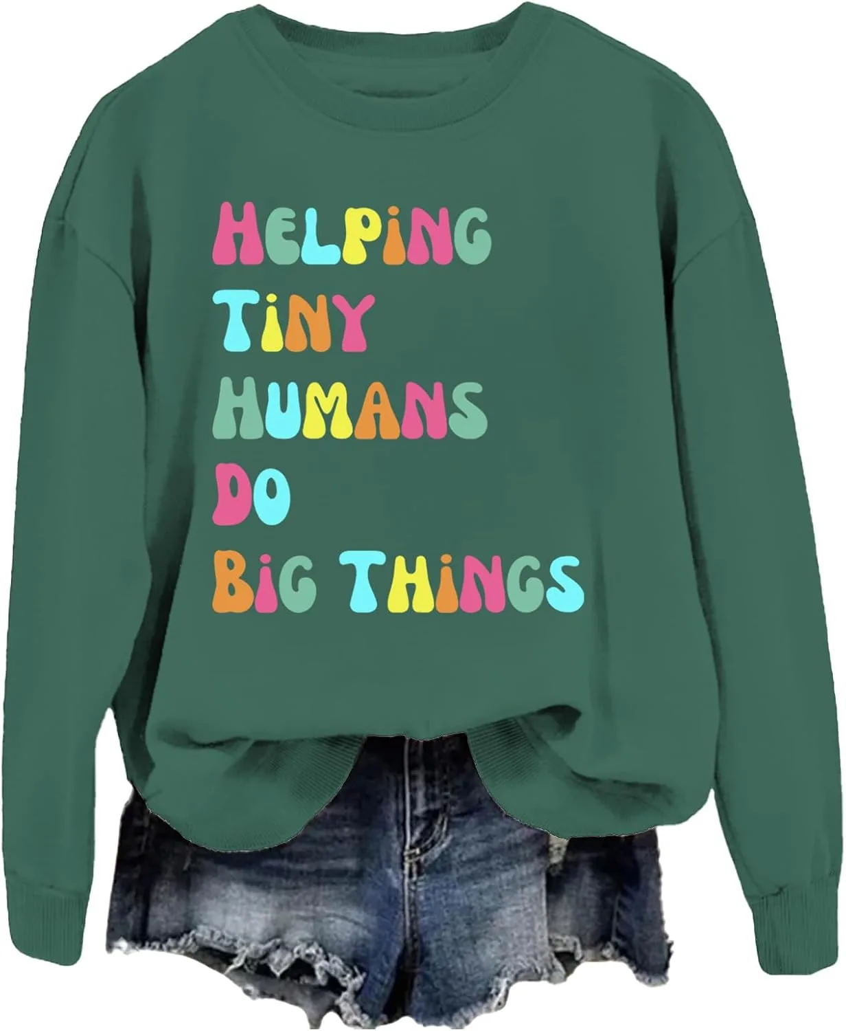 

Толстовка Helping Tiny Humans Do Big Things — забавный худи для учителя SIMJEW