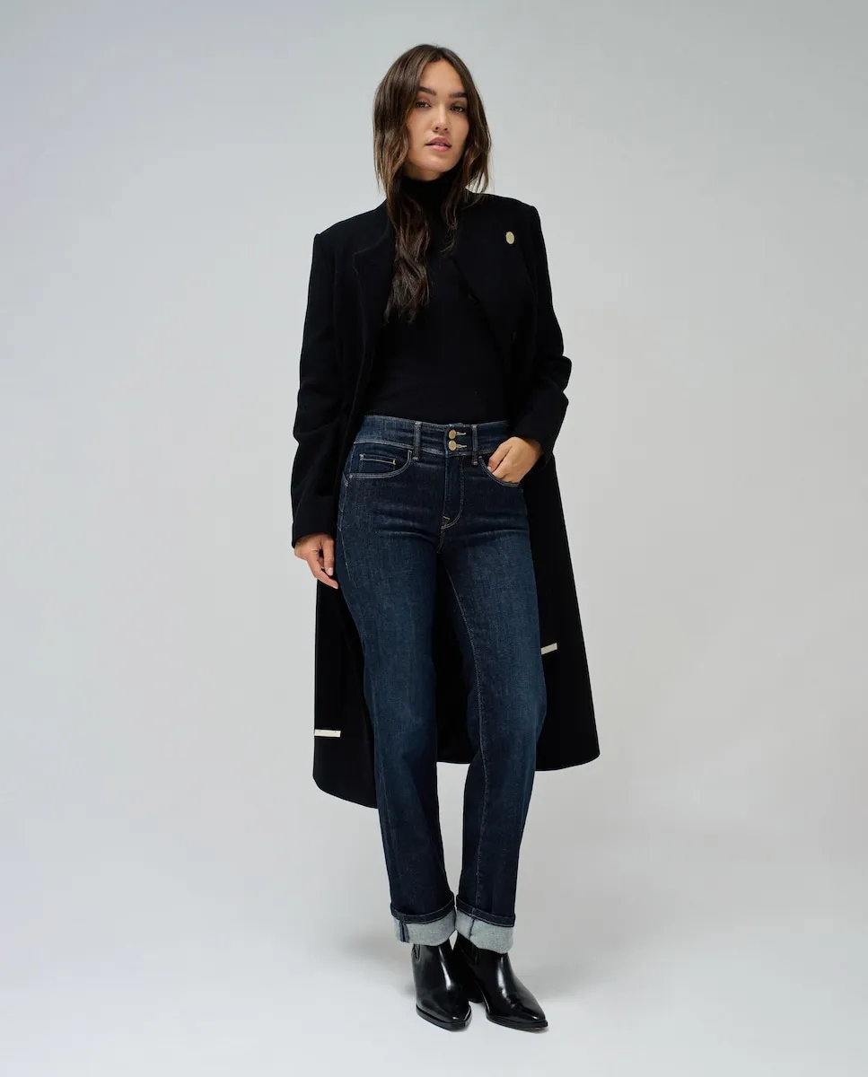 

Секретный толчок в прямых женских джинсах Salsa Jeans, синий
