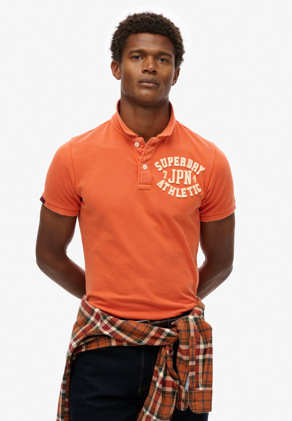 

Рубашка поло VINTAGE ATHLETIC Superdry, оранжевый