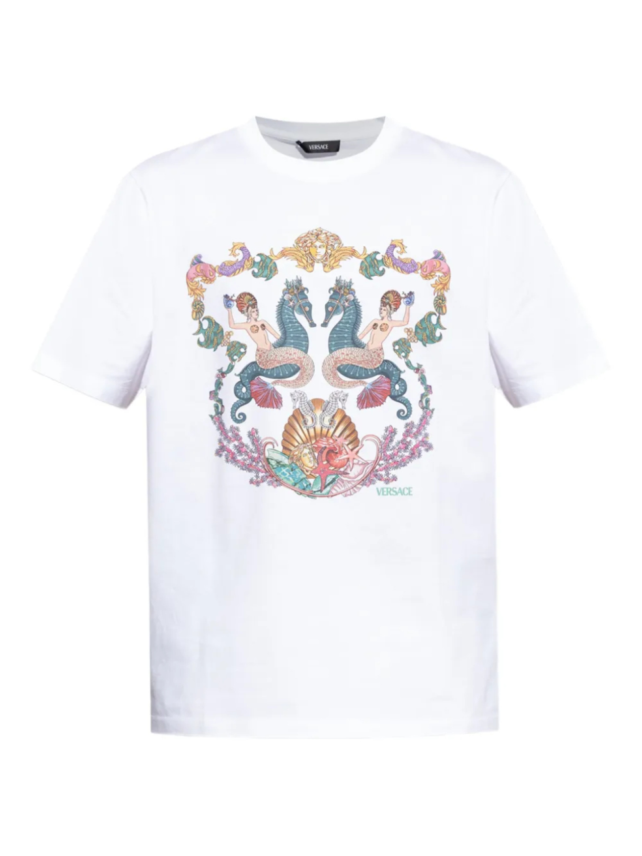 

Versace футболка с принтом Medusa, белый