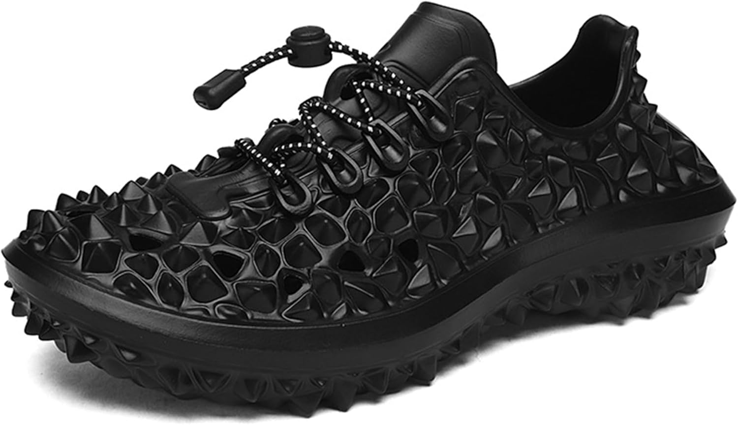 

Мужские сандалии с дурианом, дышащие, быстро сохнущие, для душа и воды, удобные, с отверстиями Generic, черный