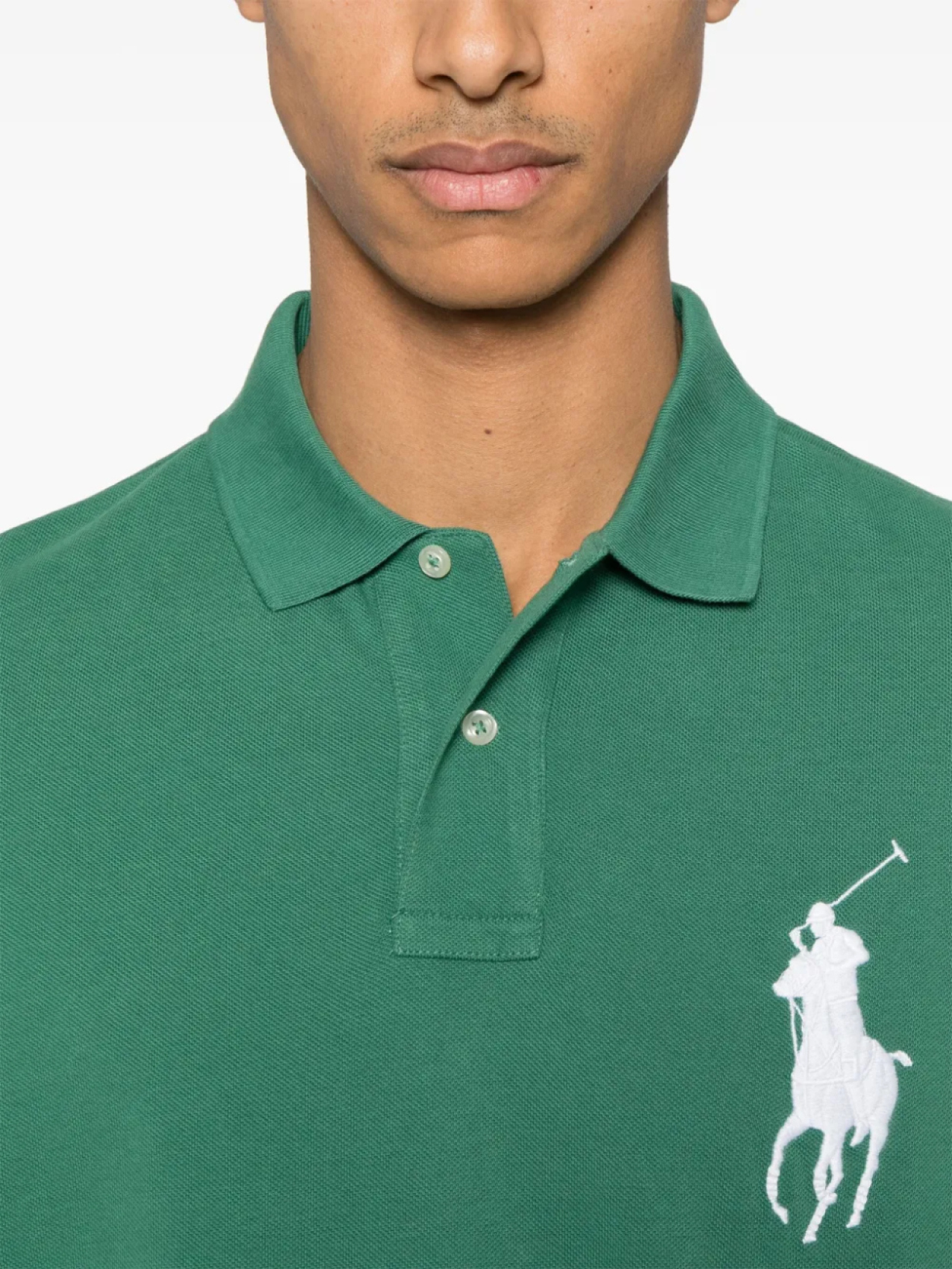 Рубашка поло Polo Ralph Lauren Big Pony, зеленый — фото 4