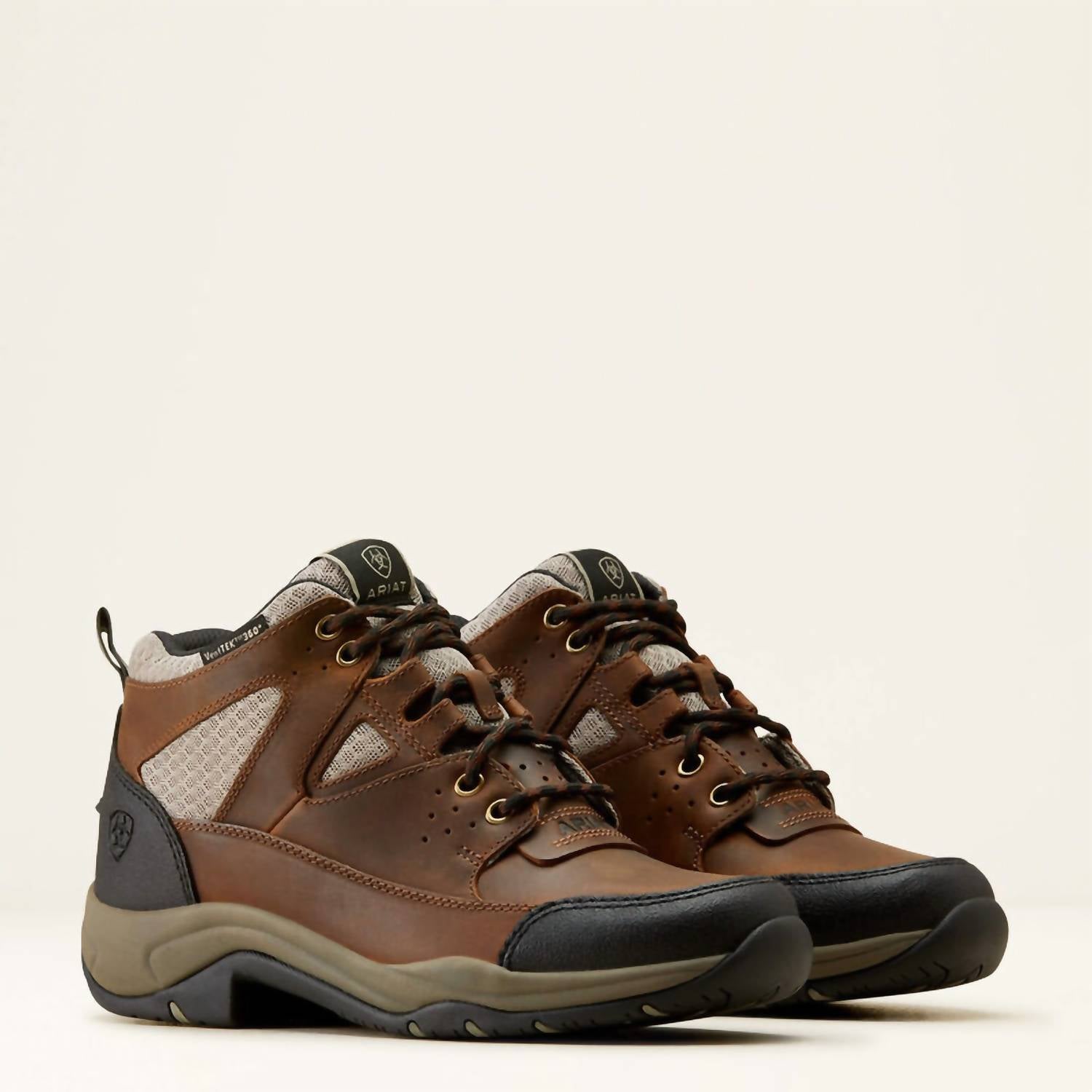 Женские походные ботинки ARIAT Terrain Venttek 360 комбинированные, коричневый — фото 2