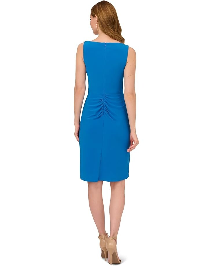 

Платье Adrianna Papell Side Draped Stretch Jersey Dress, цвет Ocean Blue