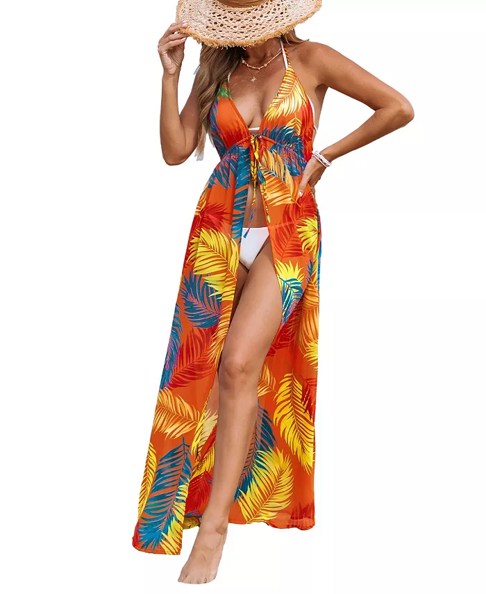 

Женский кимоно-накидка Neon Island Tropical Cover-Up Cupshe, синий