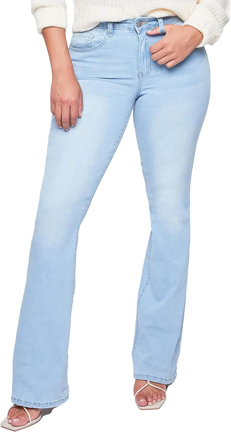 

YMI Women's YMI Jeans Junior классические джинсы с высокой посадкой и расклешенным низом