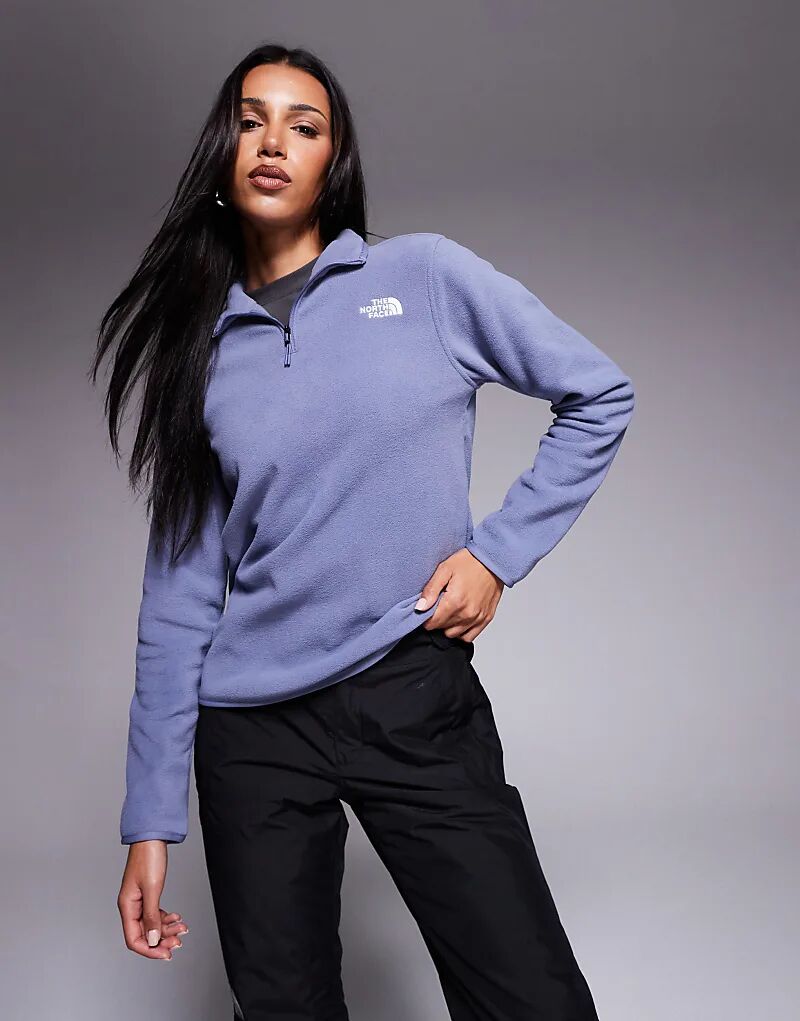 

Флисовая кофта с застежкой-молнией 1/4 The North Face Glacier в цвете «Сумеречная галактика»