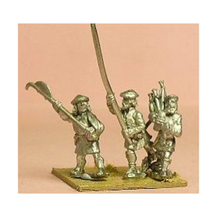 

Горец — офицер, знаменосец и волынщик, European Armies 1660-1745 - Infantry - Command (15mm)