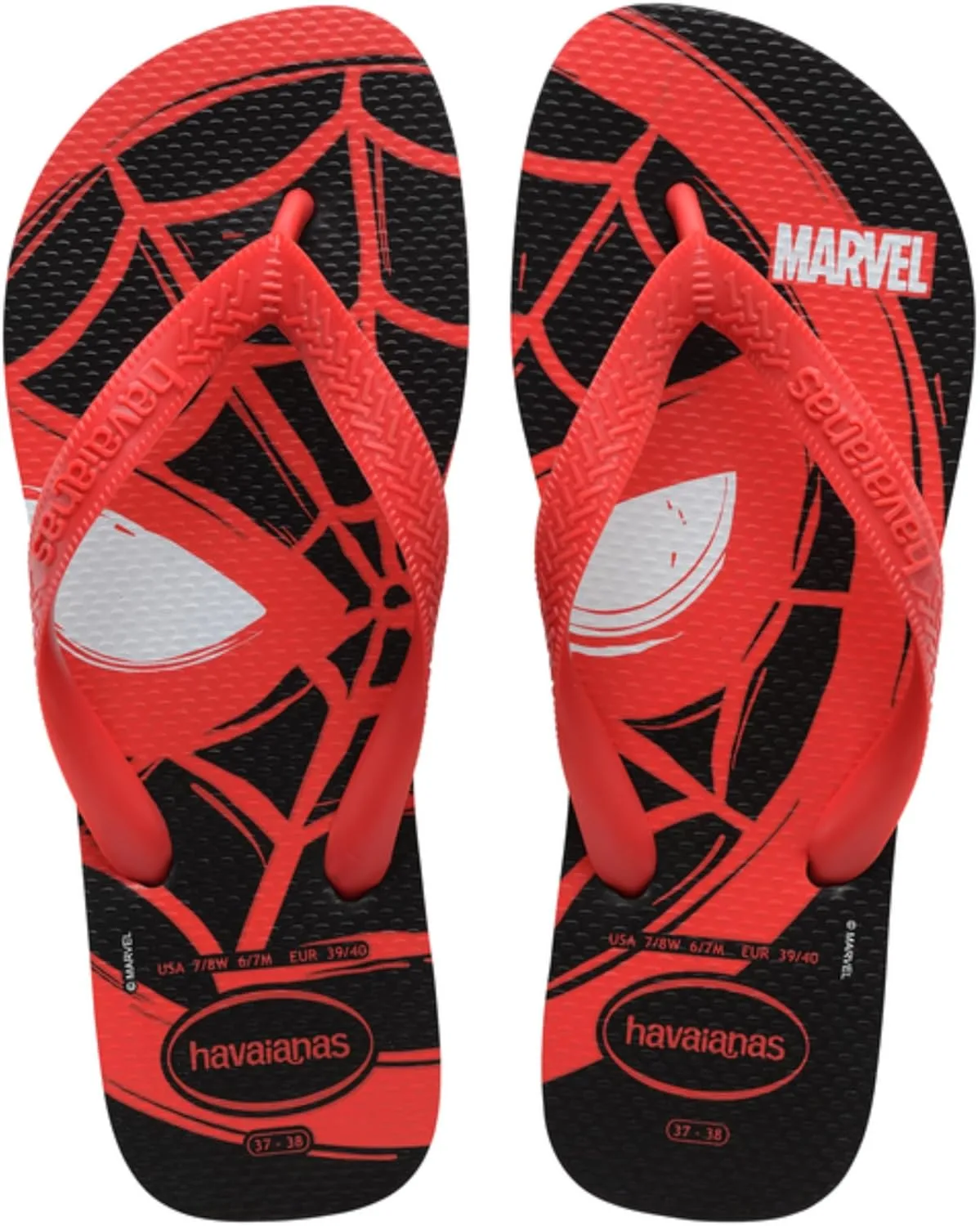 Шлепанцы Havaianas Marvel, черный/красный