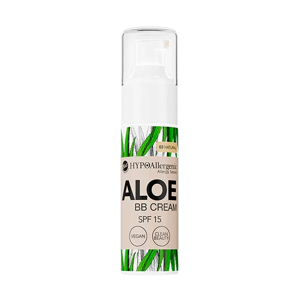 

Безмасляный увлажняющий тонирующий крем Bb Cream Aloe Spf 15 Bell Hypoallergenic, цвет natural