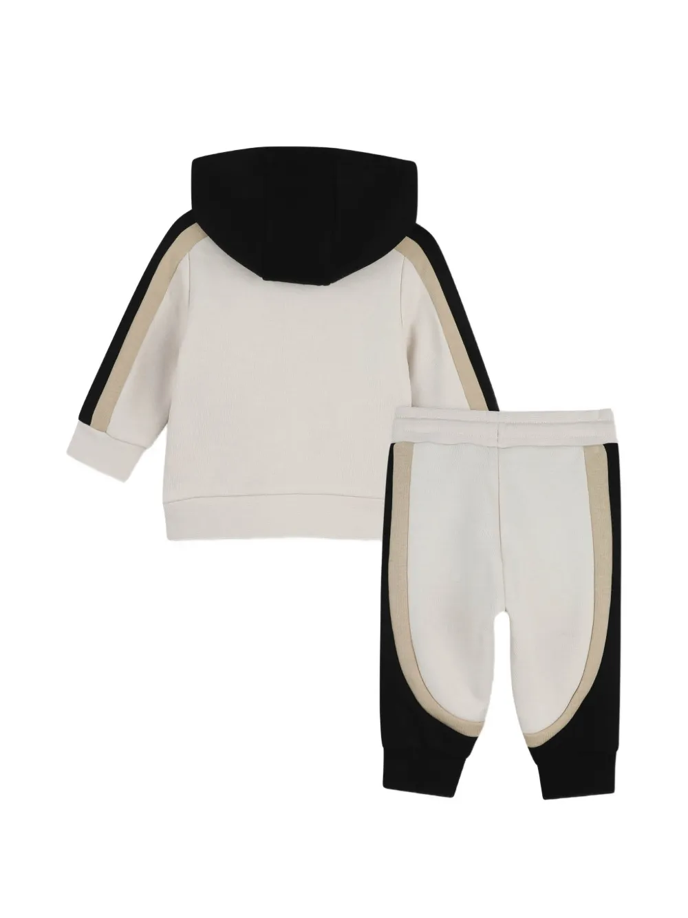Спортивный костюм в полоску Boss Kidswear, бежевый — фото 2
