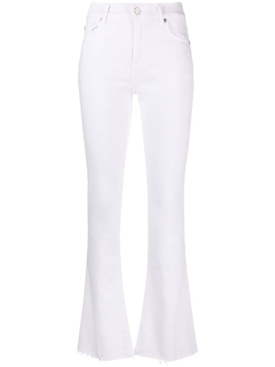 

7 For All Mankind джинсы bootcut с необработанными краями, белый