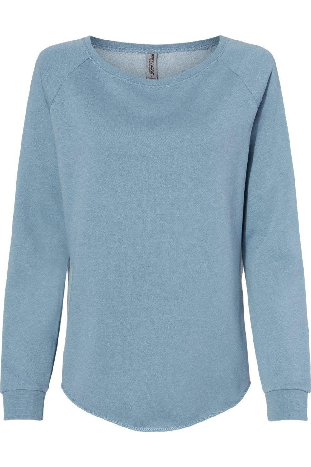 

Independent Trading Co. Женская толстовка California Wave Wash с круглым вырезом, цвет misty blue