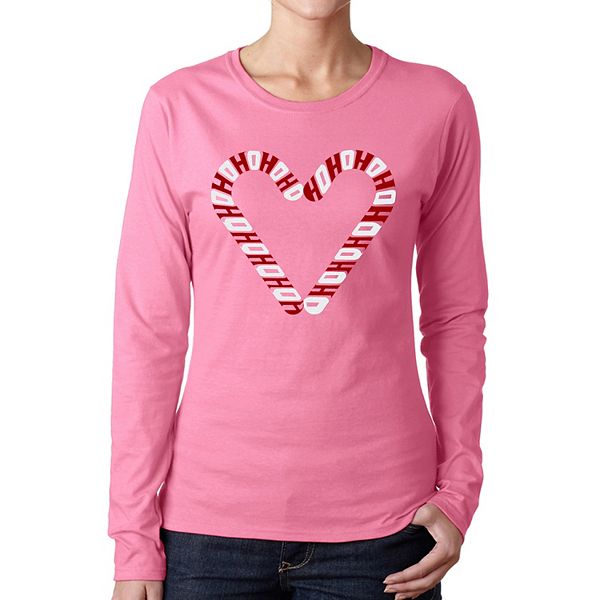 

Футболка с длинным рукавом Candy canes для женщин La Pop Art, Pink, Розовый, Футболка с длинным рукавом Candy canes для женщин La Pop Art, Pink