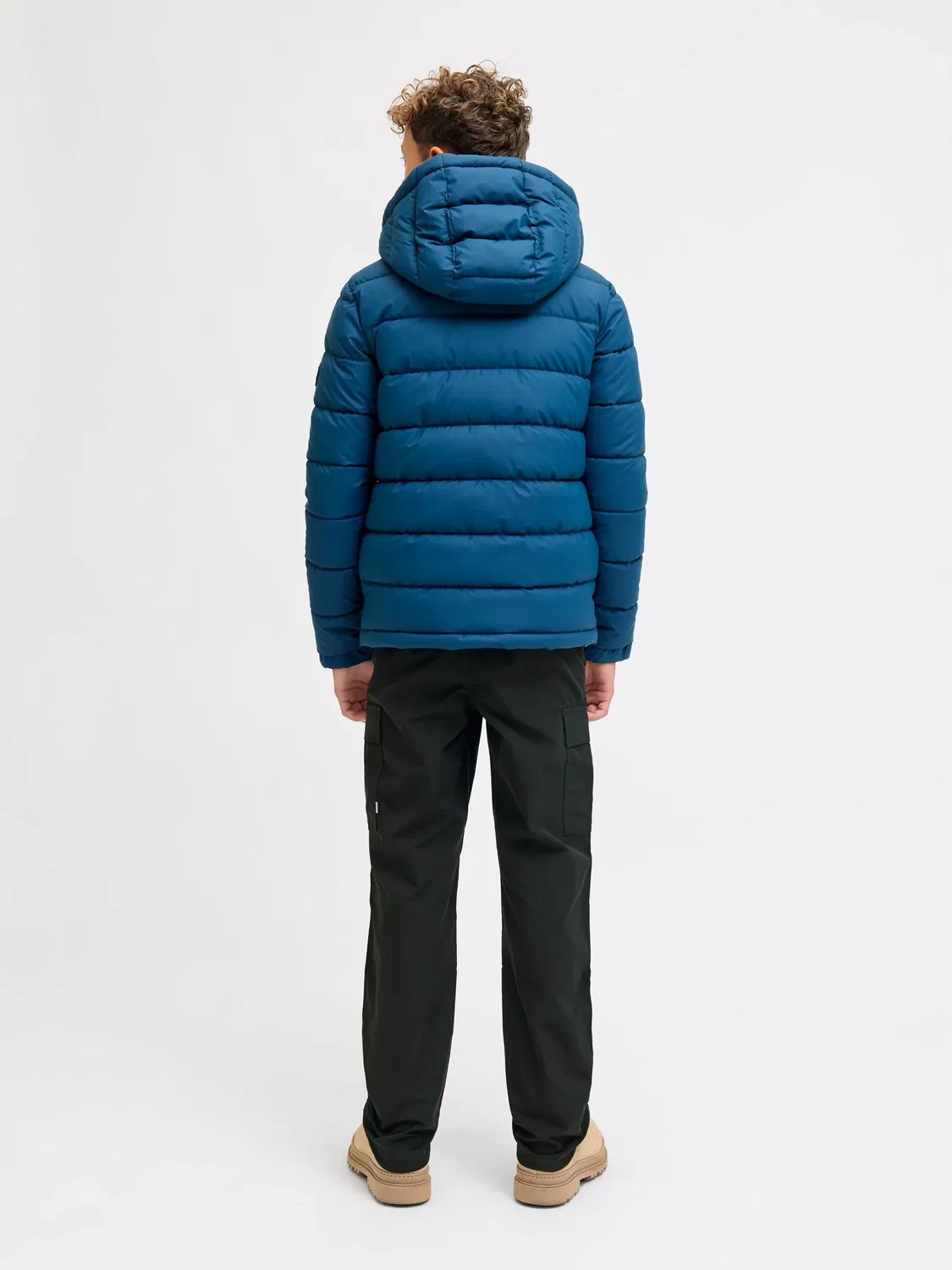 Cargo-штаны хлопковые JACK & JONES Junior, черный — фото 4