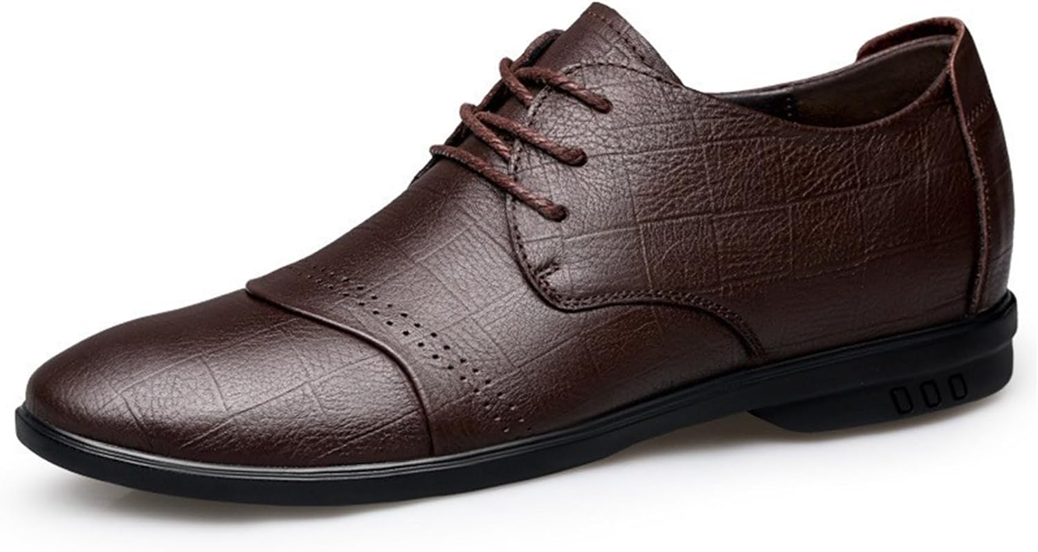 

Мужские классические современные туфли ADMLZQQ Оксфорды, удобные и дышащие, подходят для бизнеса, работы, вечеринок, свадеб и повседневных прогулок, коричневый