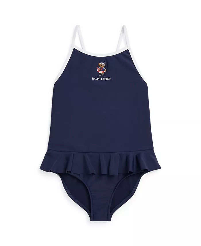 

Купальник цельный для девочек и малышек Polo Bear Polo Ralph Lauren, синий