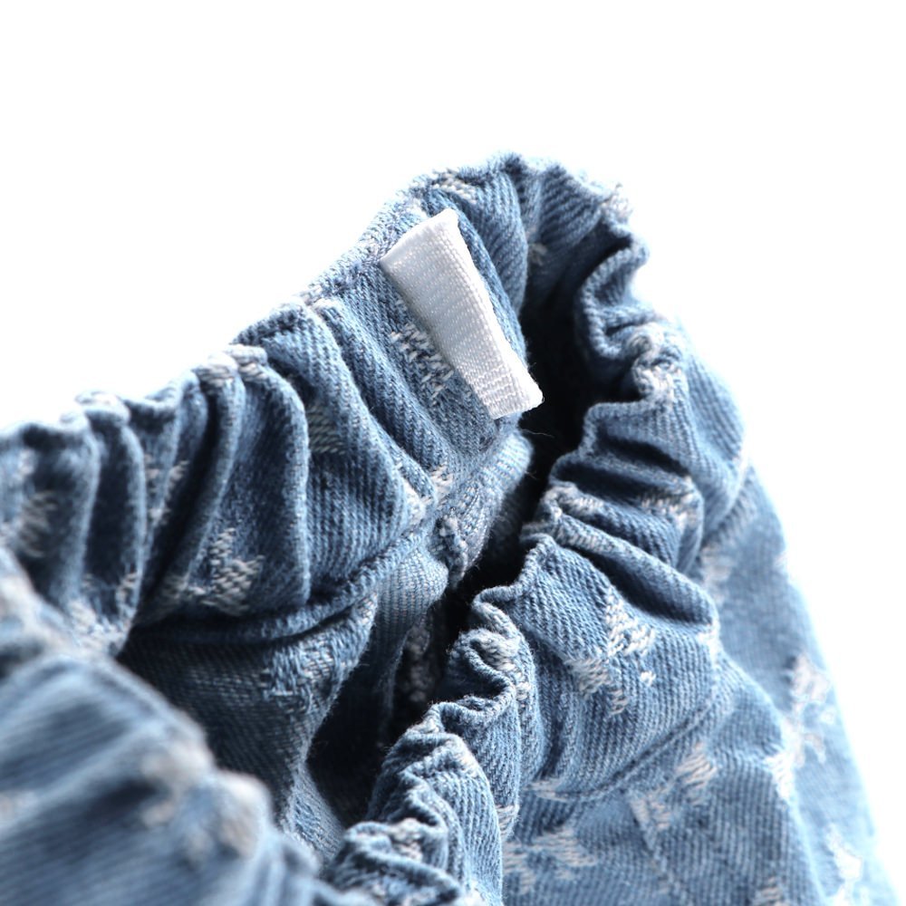 Джинсовая юбка с принтом в виде лент Branshes, blue — фото 4