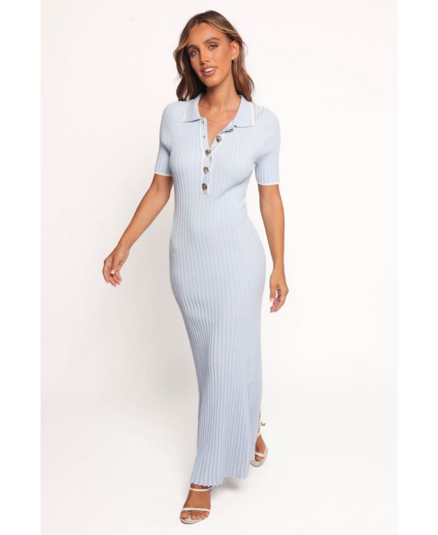 

Женское трикотажное платье Crawford с коротким рукавом Petal and Pup, Pale blue