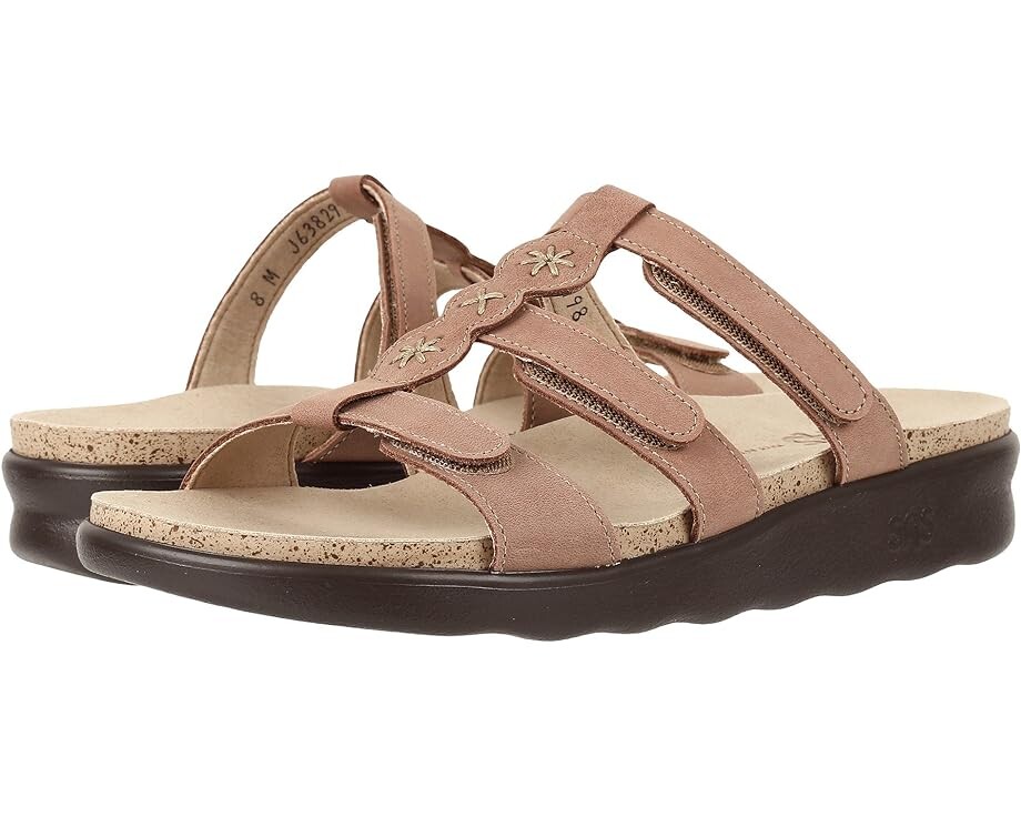 Сандалии SAS Naples Adjustable Comfort Slide, цвет Praline