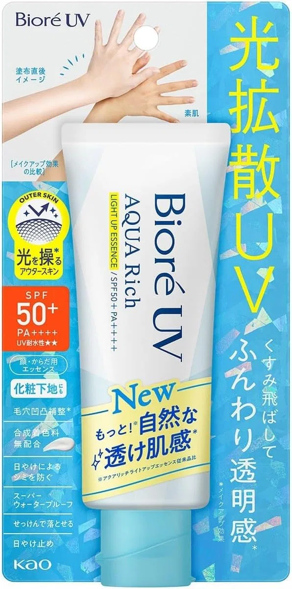 Солнцезащитный лосьон Biore UV Aqua Rich Light Up Essence 70 г