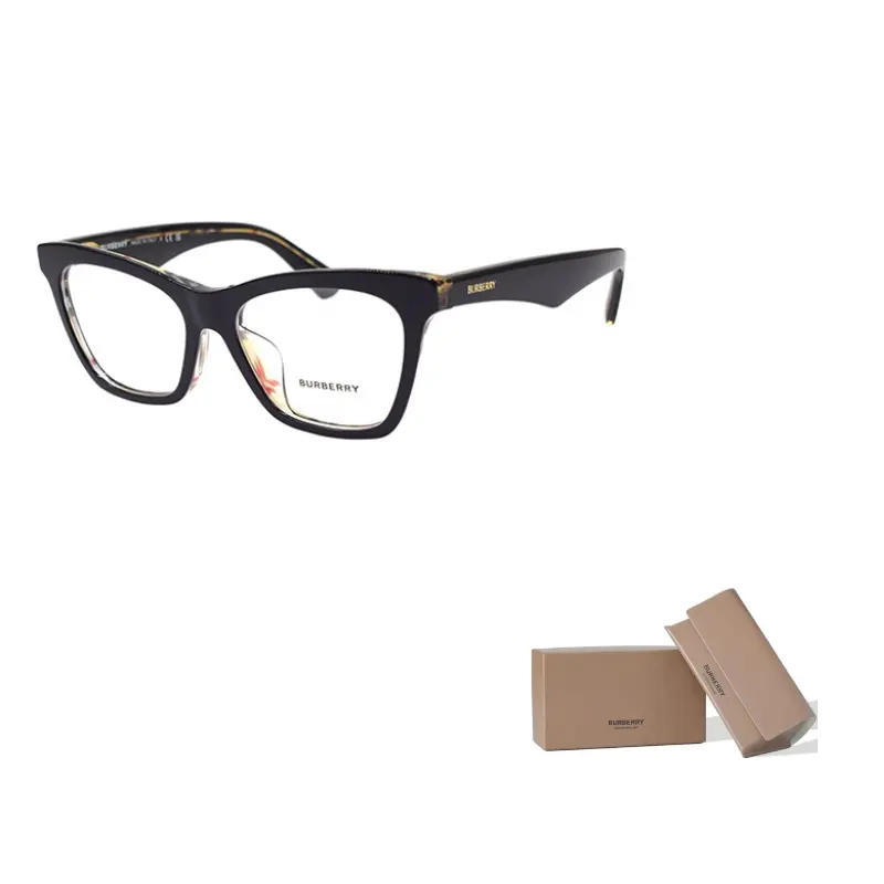 

Burberry Винтажные очки в клетку, Black