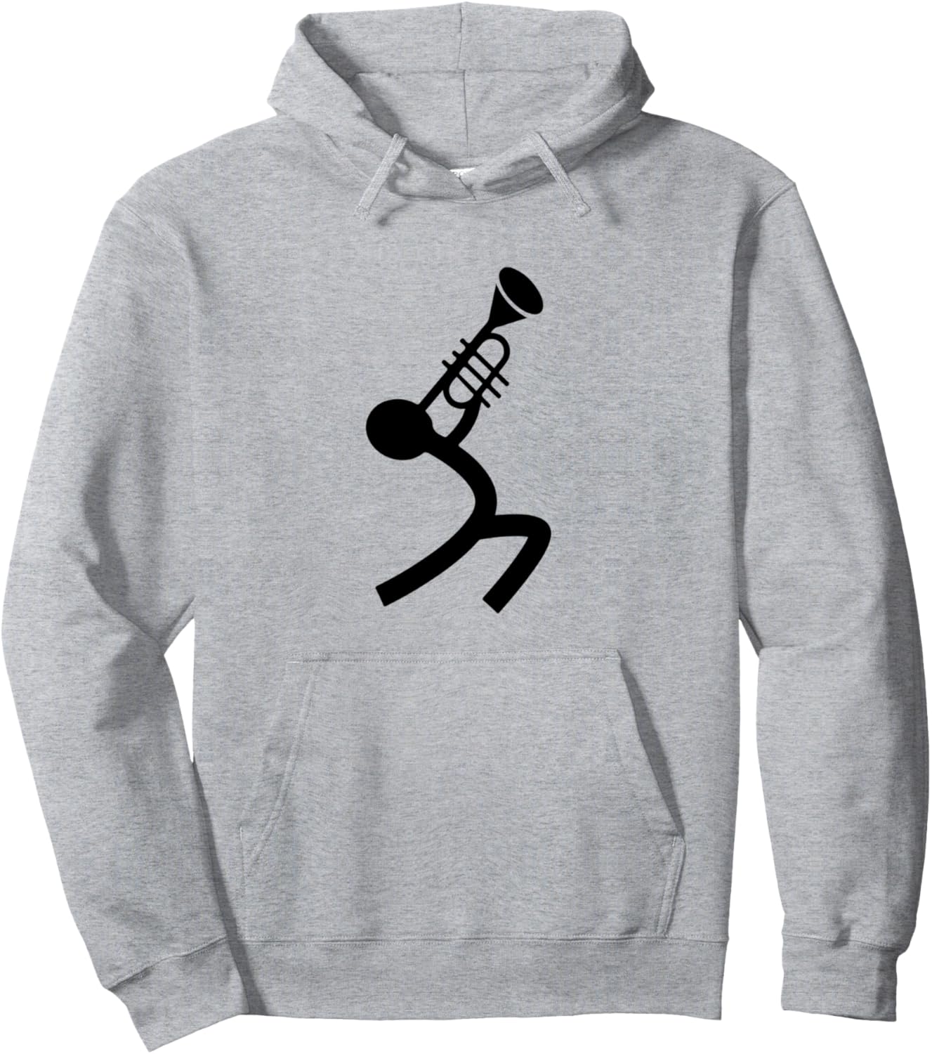 

Забавная толстовка с изображением человечка, играющего на тромбоне, серый цвет, размер S Funny Trombone Player Trombonist Musician