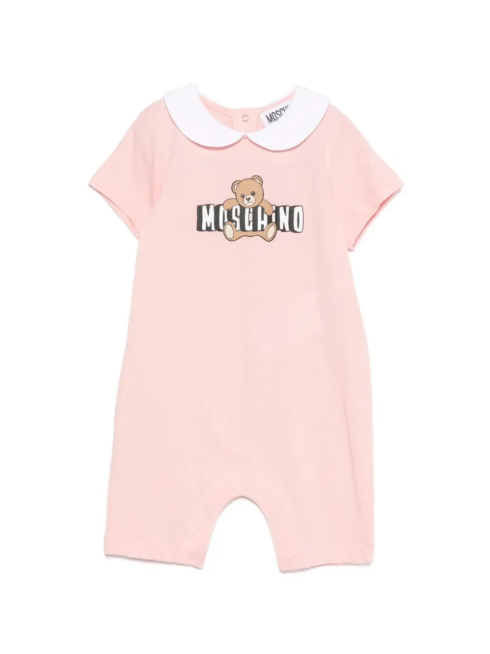 Ромпер с аппликацией Moschino Kids, розовый
