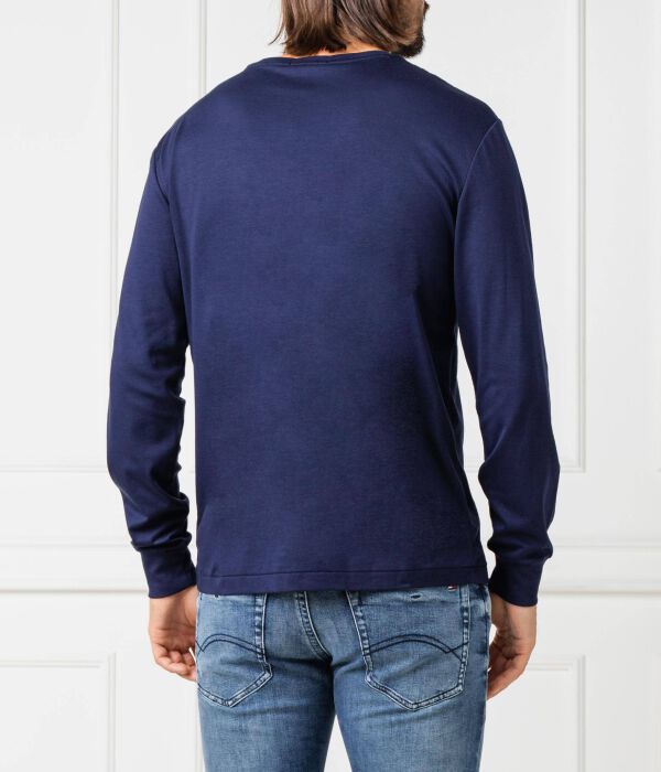 Лонгслив Polo Ralph Lauren Custom Slim Fit, синий — фото 4