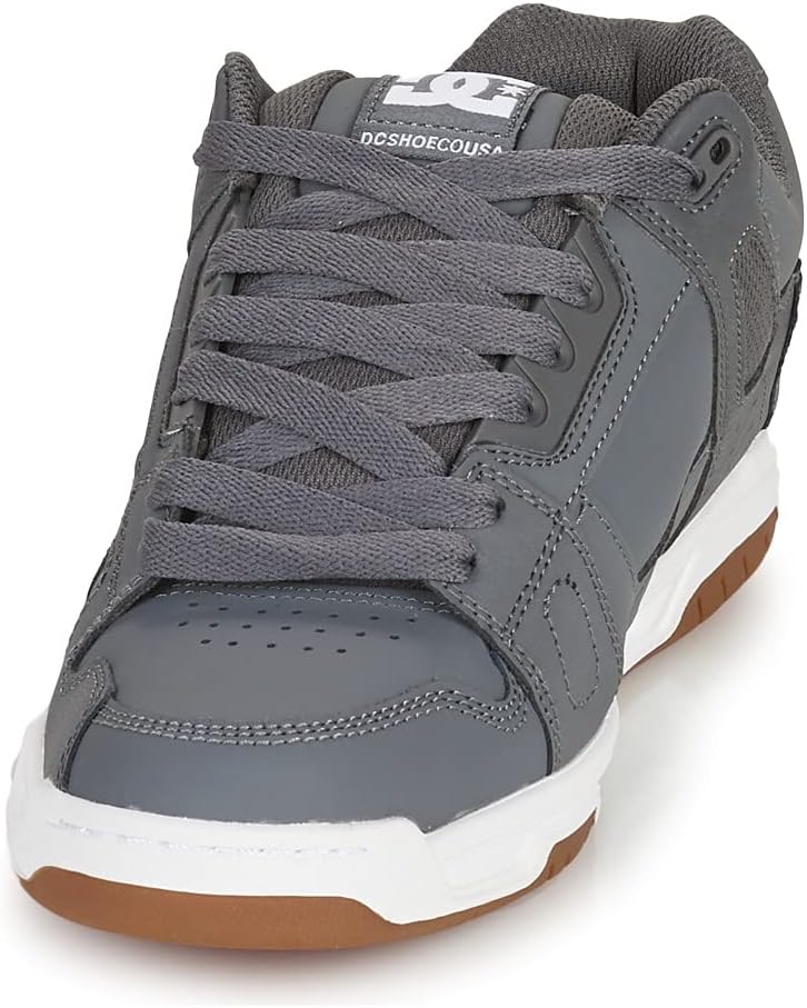 Мужские кеды DC Stag низкие для скейта Dc Shoes, серый — фото 4