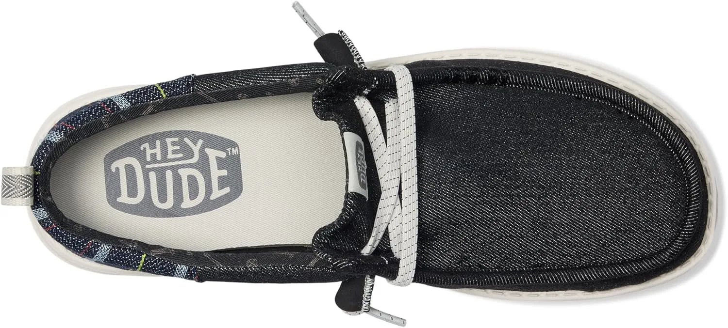 HEYDUDE Mens Wally Funk Striped Denim, серый/мультиколор — фото 2