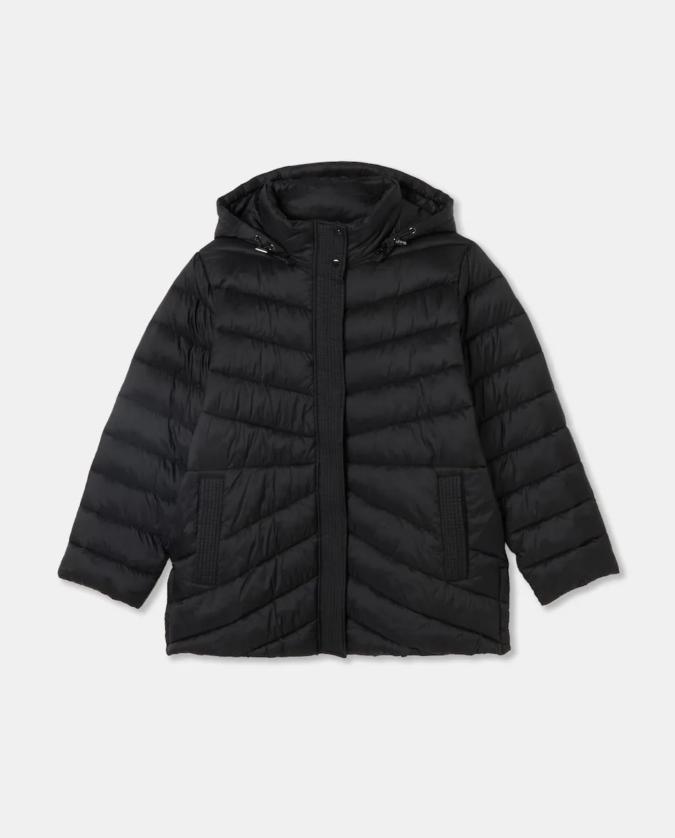 

Женский короткий гладкий пушистик Couchel, черный