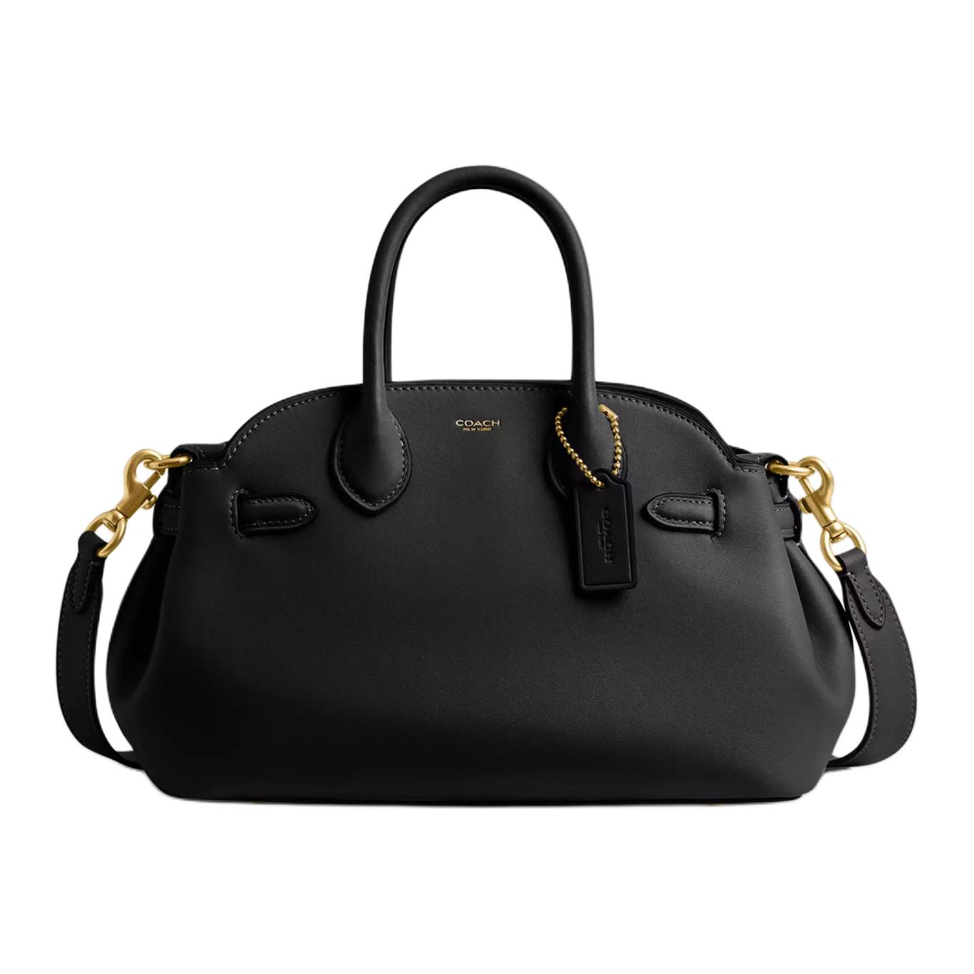 

Кожаная сумка через плечо Empire Carryall черная COACH